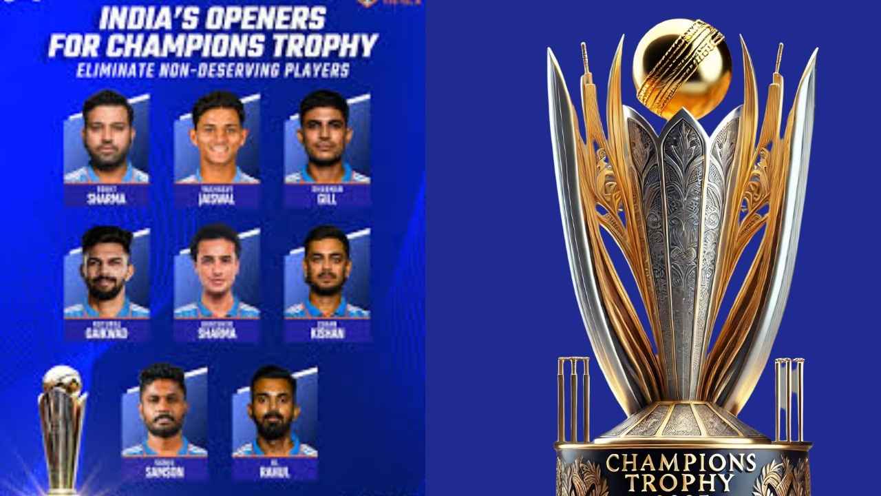 Champions Trophy 2025 India's Opening Pair and Full Squad For CT 2025