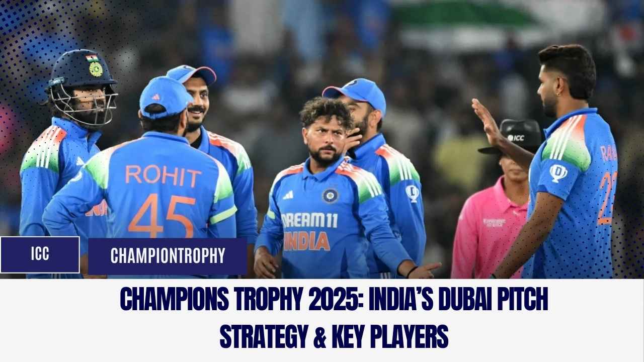 Champions Trophy 2025: India’s Dubai Pitch Strategy & Key Players
