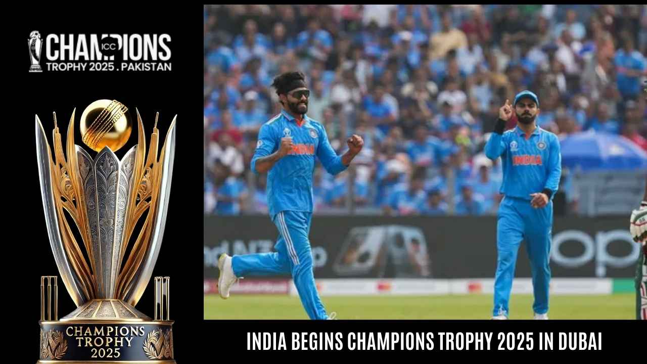 India Begins Champions Trophy 2025 in Dubai