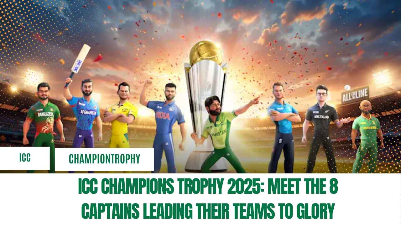 ICC Champions Trophy 2025: Meet the 8 Captains Leading Their Teams to Glory