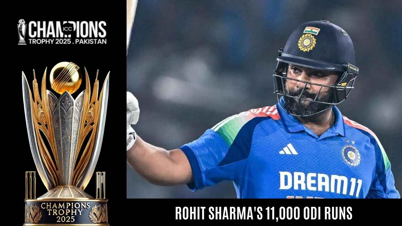 Rohit Sharma's 11,000 ODI Runs